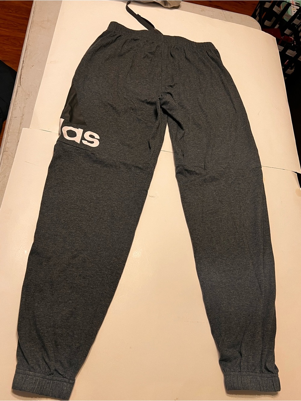 adidas Dark Charcoal Gray Jogger Sweatpants size small